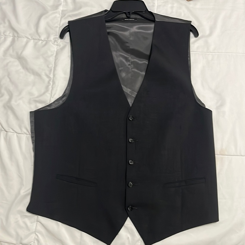 Black Claiborne Suit Vest-Large